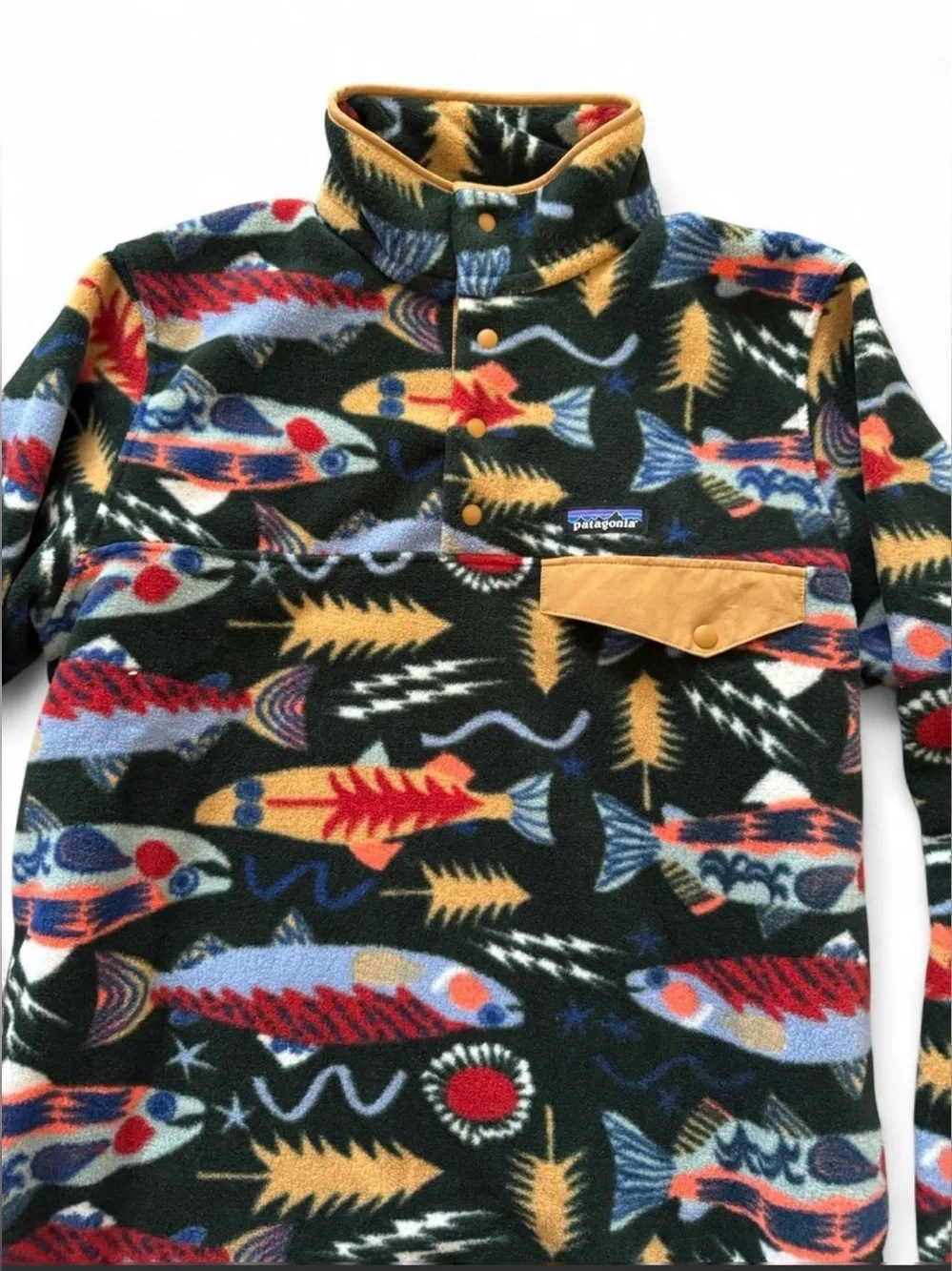 Patagonia Men’s  Synchilla Snap-T Fleece Pullover Salmon Energy Size M Brand New
